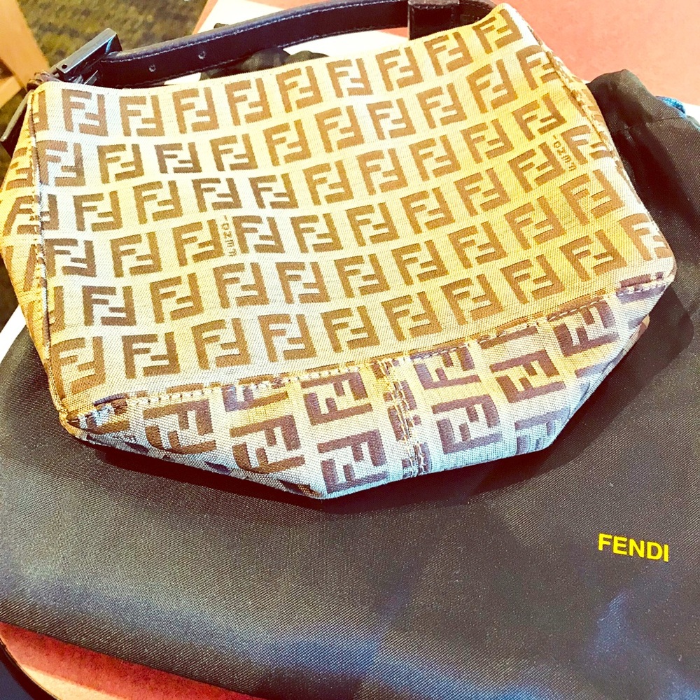 ⭐️Authentic Fendi Monogram clutch bag (added pic)